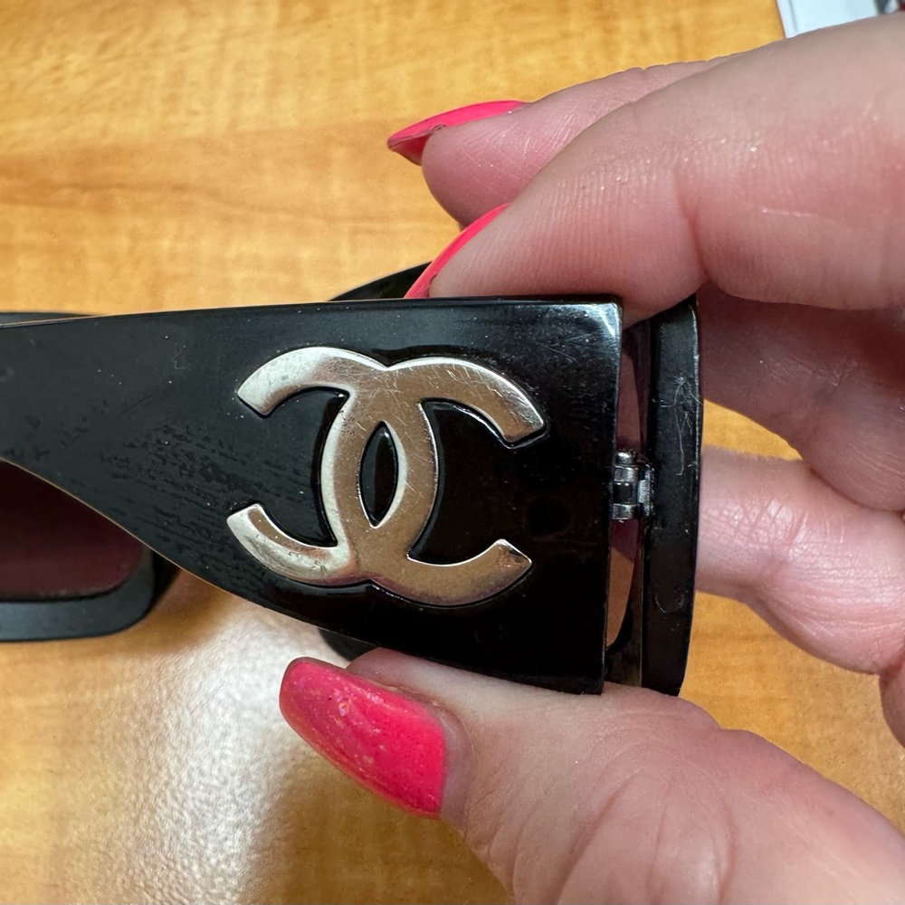 Authentic Chanel black tinted sunglasses $200